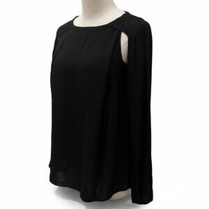 All Saints Lucas Vented Shoulder Long Sleeve Blouse